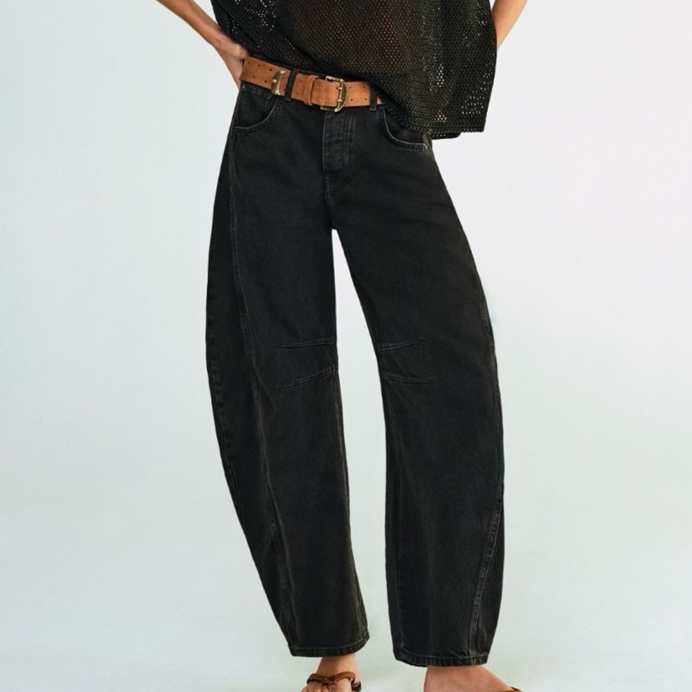 Free People - We The Free Good Luck Mid Rise Barrel Jeans